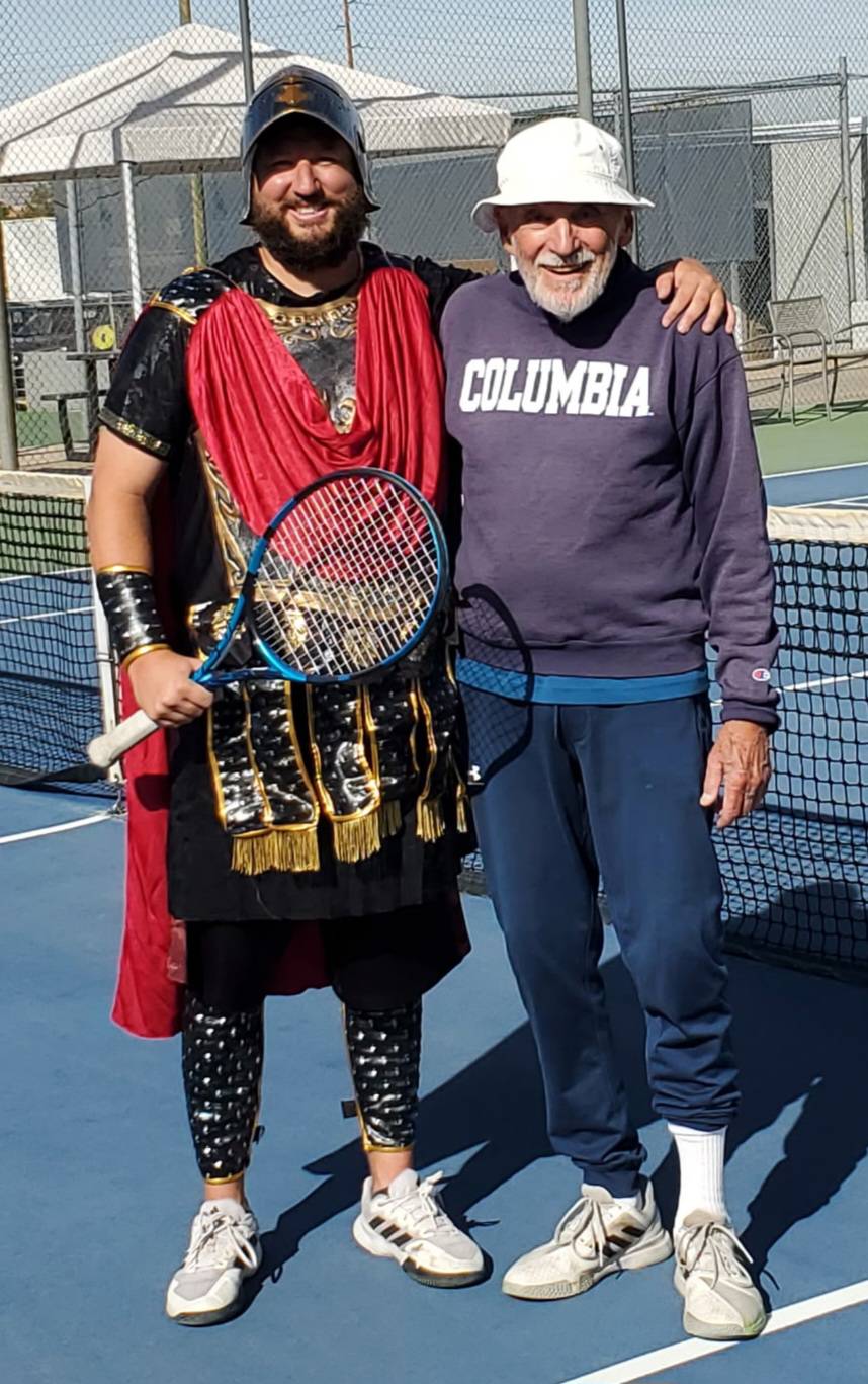 James Larivee, creator of MatchPoint, on the tennis court